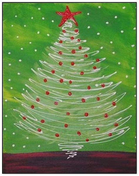 Christmas Tree Painting Ideas Easy » What'Up Now