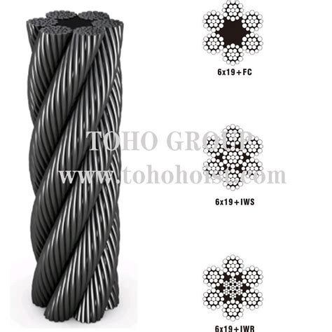 Steel Strand X Fc Iws Iwr Galvanized Carbon Steel Wire Rope