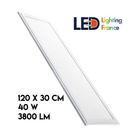 Slim Dalle Led Avec Cadre Blanc X Cm W Lm