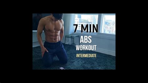 7 Min Six Pack Abs Workout At Home Intermediate 식스팩 복근 운동 Abs