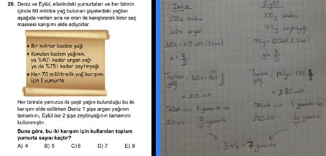 7 Sınıf Denklem Sıra Problemleri