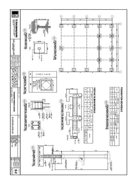 Warehouse Structural Plan Example | PDF