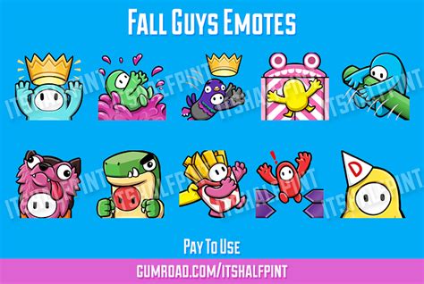 Fall Guys Twitch Discord Emotes