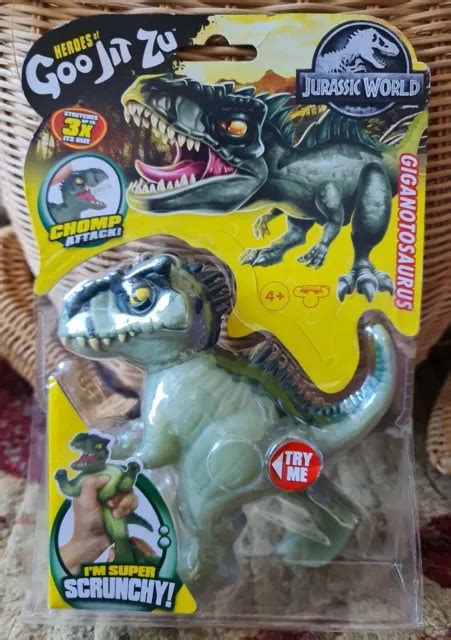 HEROES OF GOO Jit Zu Jurassic World Giganotosaurus Scrunchy Dinosaur