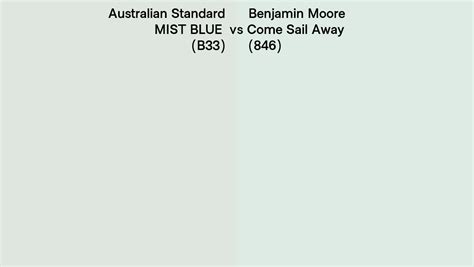 Australian Standard Mist Blue B Vs Benjamin Moore Come Sail Away