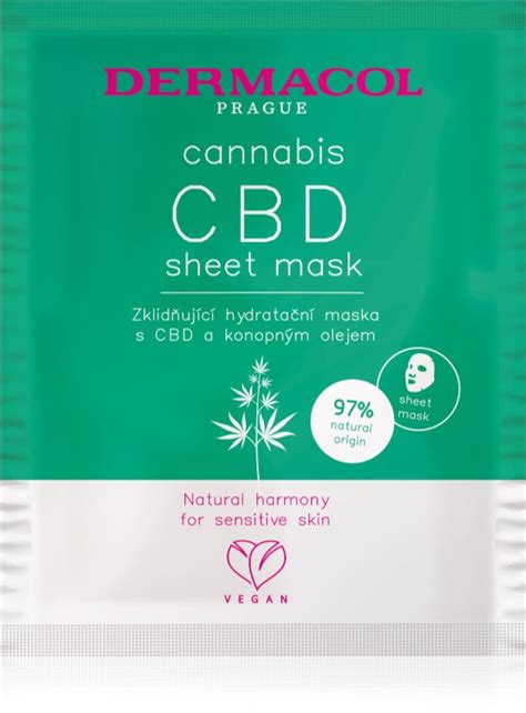 Dermacol Cannabis Masque Tissu Hydratant Et Apaisant Notino Fr