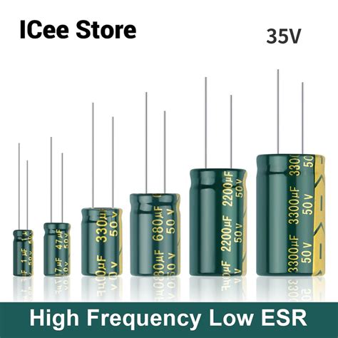 Aluminum Electrolytic Capacitor 35v High Frequency Low Esr 35v 47uf 100uf 220uf 330uf 470uf