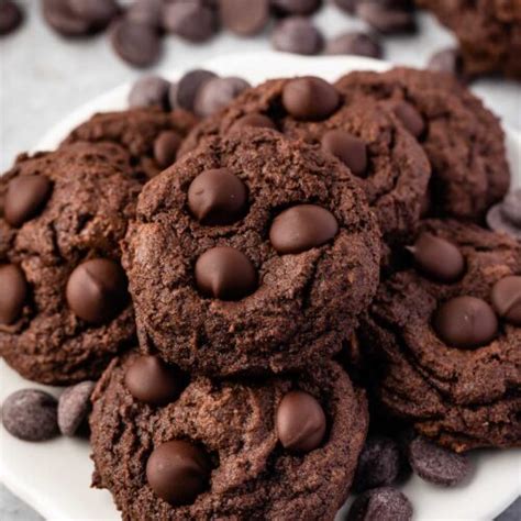 Triple Dark Chocolate Pudding Cookies Crazy For Crust