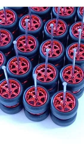 Hot Wheels Rodas C Pneus Borracha Custom 6 Spears Red MercadoLivre