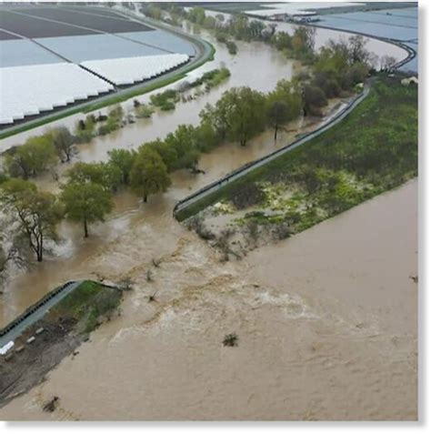 Floods due to fresh storm in California, evacuations as Pajaro River ...