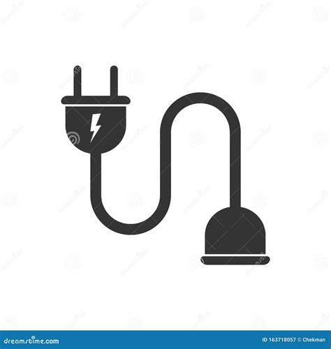 Icono De Cable De Extensi N El Ctrica Vector Stock De Ilustraci N