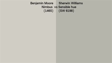 Benjamin Moore Nimbus 1465 Vs Sherwin Williams Sensible Hue Sw 6198 Side By Side Comparison