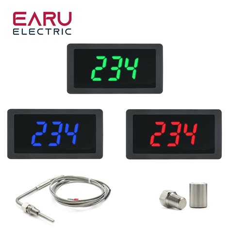 Led Digital Thermometer With Egt Temperature Sensor Weld Bund Combo Kit