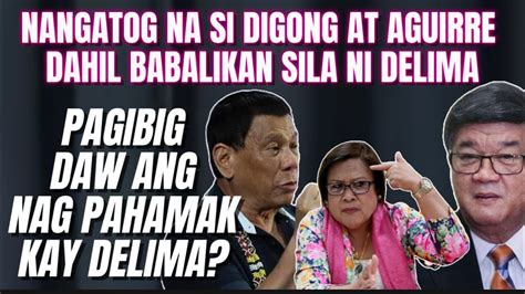 Ang Pangangatog Nila Digong At Aguirre Sa Revenge Ni Delima Youtube