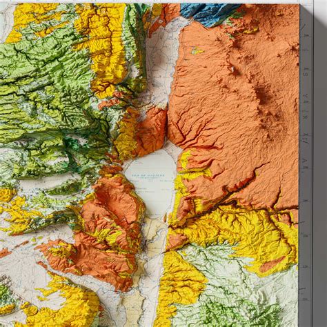 Israel Geological Map 1965 | 3D Relief Map Of Israel |Geoartmaps