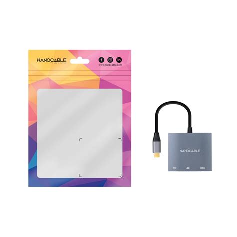 Nanocable Conversor USB Tipo C A HDMI 4K Hembra USB Hembra USB Tipo C