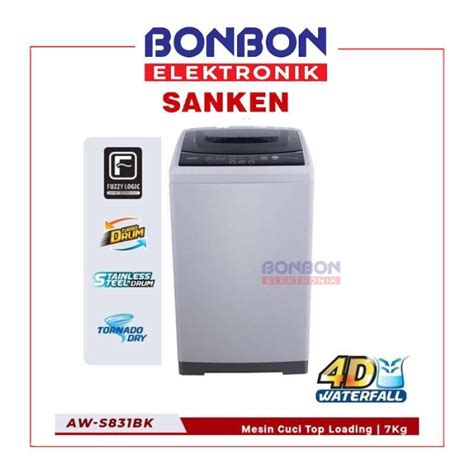 Jual Sanken Mesin Cuci Tabung Kg Aw S Bk Aws Bk Kg Aw