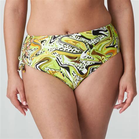 Primadonna Swim Jaguarau Hohe Bikini Hose Lime Swirl Annadiva