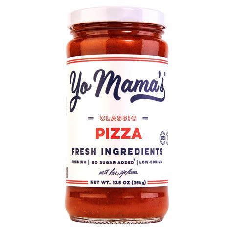 Yo Mama S Foods Keto Classic Pizza Sauce No Sugar Vegan Gluten Free