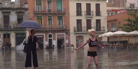 Blonde Spinner Humiliated In Public Nora Barcelona Tnaflix