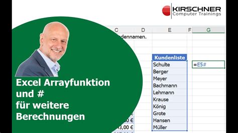 Excel Arrayfunktionen Und Der In Formeln F R Weitere Schnellere Und