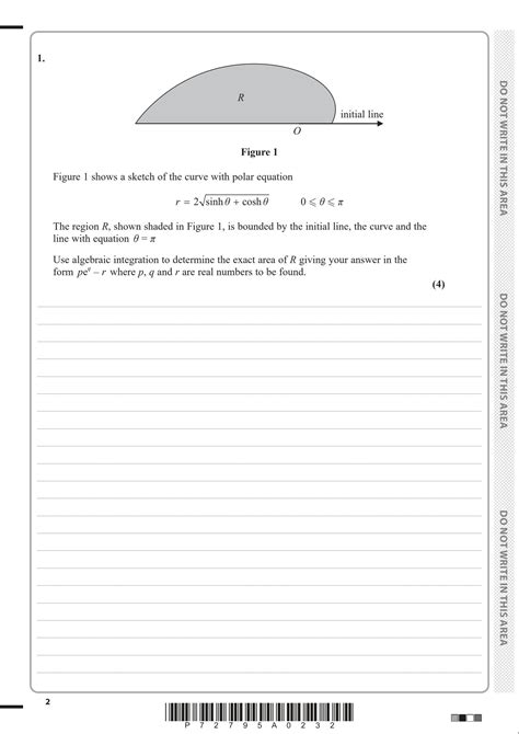 Solution Edexcel A Level Core Pure Mathematics Question Paper 2 May