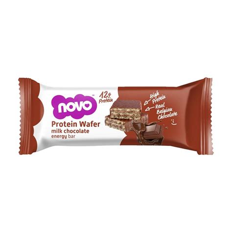 Novo Protein Wafer Milk Chocolate Flavour 40g Per Unit Proteinbar Qatar