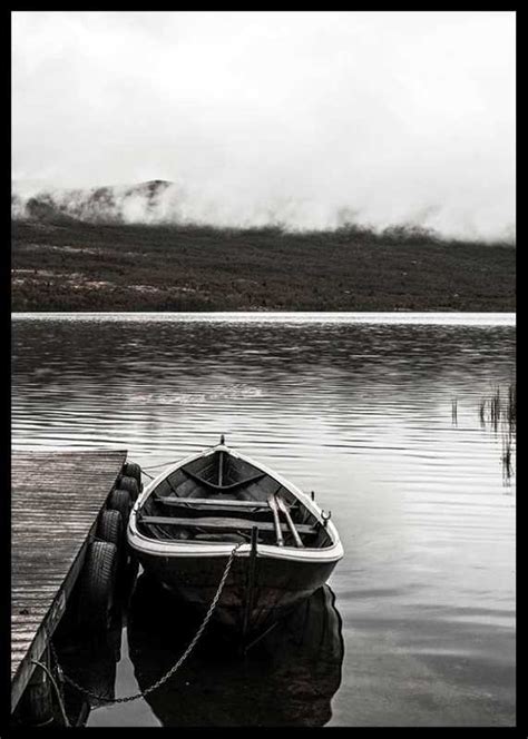 Boat In Lake Plakat Natur Gallerix Home Dk