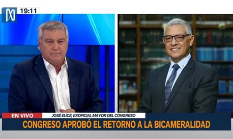 José Elice El retorno a la bicameralidad no era urgente Canal N