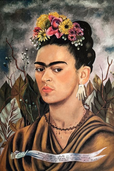 Frida Kahlo 1907 1954 Autoportret z dedykacją dla dr Eloesseu