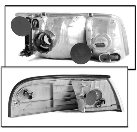 For 98 11 Ford Crown Victoria Replacement Black Headlightcorner Lamp W