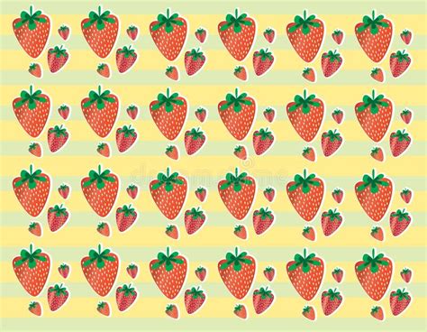 Vector Del Fondo De La Fruta De La Fresa Stock De Ilustraci N