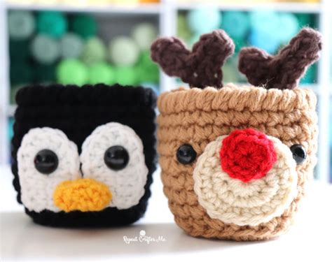 Christmas Crochet Cups Repeat Crafter Me