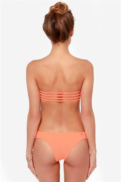Sexy Orange Bikini Orange Swimsuit Bandeau Bikini