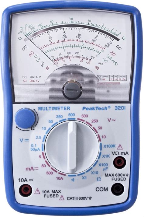 Multim Tre Analogique Peaktech V Ac Dc A Dc Bol