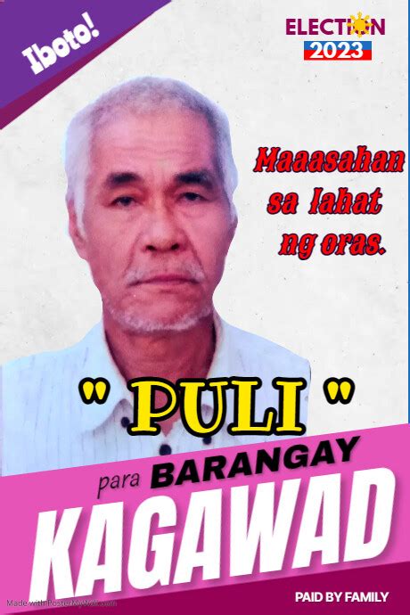 Barangay Election Poster Postermywall