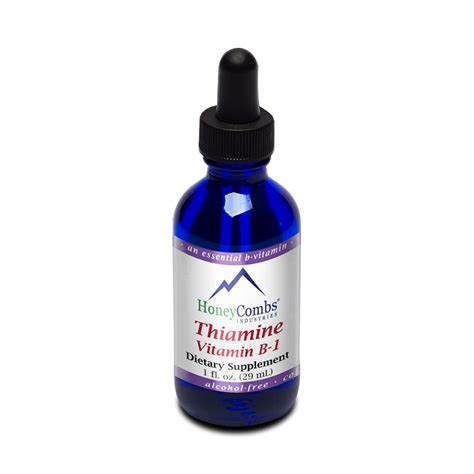 High Potency Vitamin B1 (Thiamine) Drops - Vegan Alcohol-Free Liquid ...