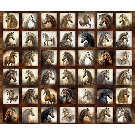 Qt Fabrics Stallion Song By Morris Creative Group A Brown Small