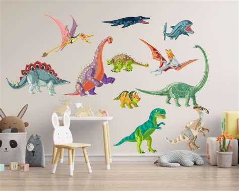 Dinos Wall Sticker Dinosaurs Wall Decal Nursery Decor Kids Etsy