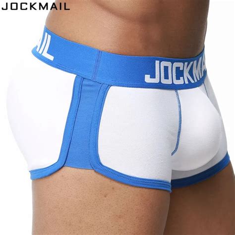 Jockmail Padded Mens Underwear Boxers Trunks With Sexy Gay Penis Pouch