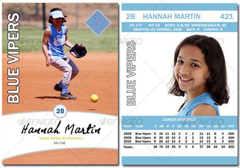 Baseball Card Template - 9+ Printable Word, PDF, PSD, EPS Format Download!