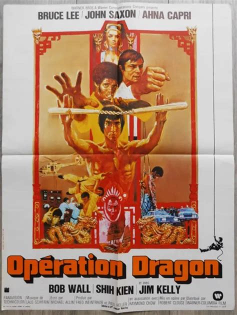 OPERATION DRAGON AFFICHE ORIGINAL Poster 60x80cm 23 32 1973 Bruce Lee