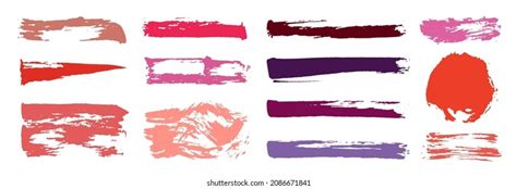 Makeup Strokes Beauty Cosmetic Nude Brush Stock Vector Royalty Free Shutterstock