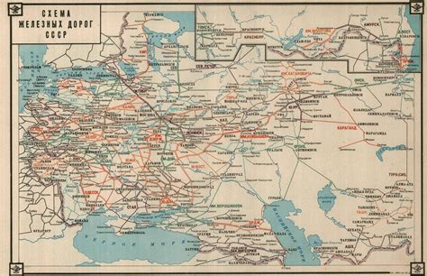 Soviet Rail Map