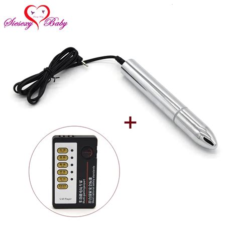 Stainless Steel Anal Electro Plug With Electric Shock Host Cable TENS Set Electro Stimulation
