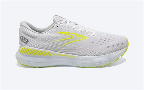 Mens Brooks Glycerin GTS 20 - White/Nightlife - Goodmiles Running Company