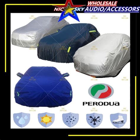 PERODUA CAR Cover Kereta Myvi Viva Kelisa Kenari Alza Kancil Wira Saga