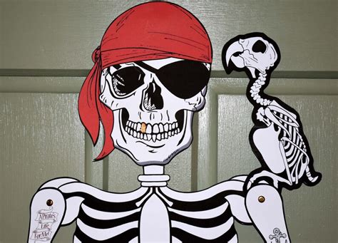 Printable Skeleton Decoration Pirate Skeleton Decoration Etsy