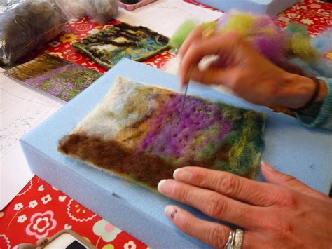 Needle Felting Landscapes In Petworth Felting Tutorials Needle