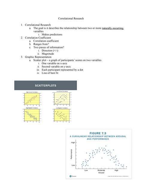 Correlational Research Methods Class Notes Correlational Research